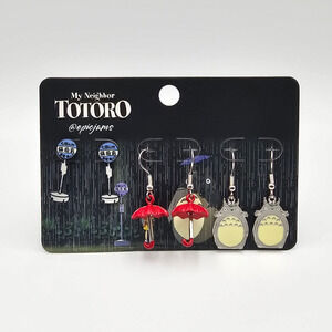 Studio Ghibli My Neighbor Totoro Bus Stop Icons Earring Set
